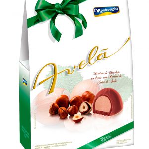 chocolate relleno avellana 185g Montevergine, bombón elegante con crema de avellana