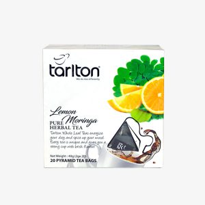 Té de Limón y Moringa Tarlton, té sin cafeína con beneficios y calidad certificada
