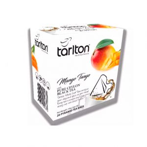 Té Oolong de Mango Tarlton, té azul en pirámide con beneficios y sabor tropical