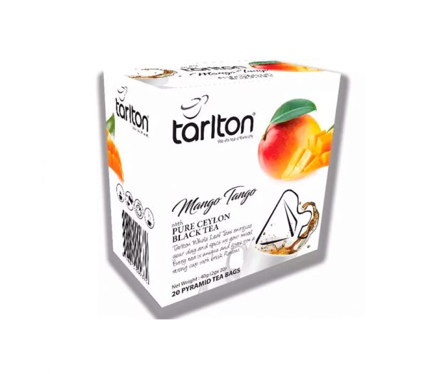 Té Oolong de Mango Tarlton, té azul en pirámide con beneficios y sabor tropical