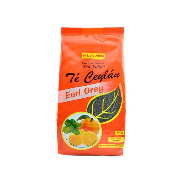 Té Earl Grey sabor bergamota, mandarina, limón y menta