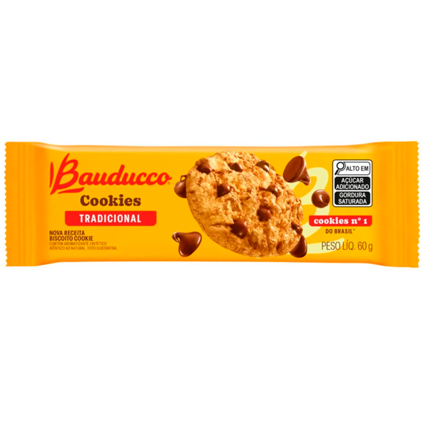 Galletas Bauducco 60g con chispas de chocolate en empaque individual
