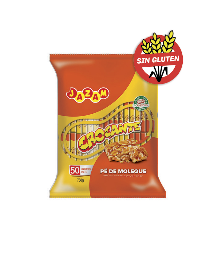 Pé de Moleque sin gluten 750 gramos dulce brasileño vegano