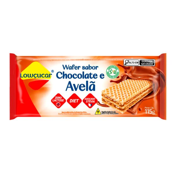 Galleta oblea de avellana sin lactosa y vegana Lowçucar 115g