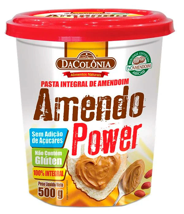 Mantequilla de maní 500grs sin gluten, vegana y sin azúcar añadida