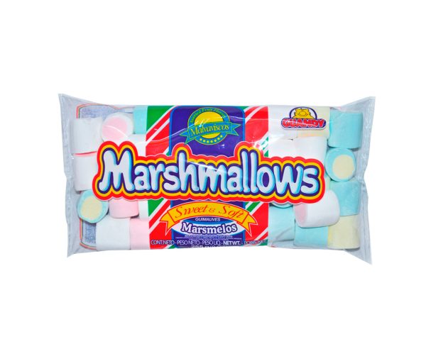 Marshmallow de colores 100g ideal para chocolate con malvavisco y postres